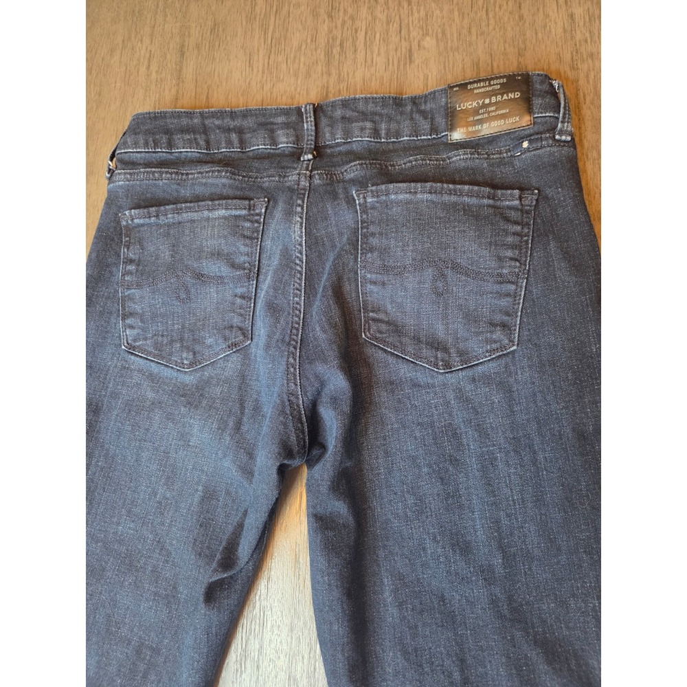 Lucky Brand Womens Jeans Ankle Dark Wash Size 10 30 Straight Leg Denim - Picture 6 of 7
